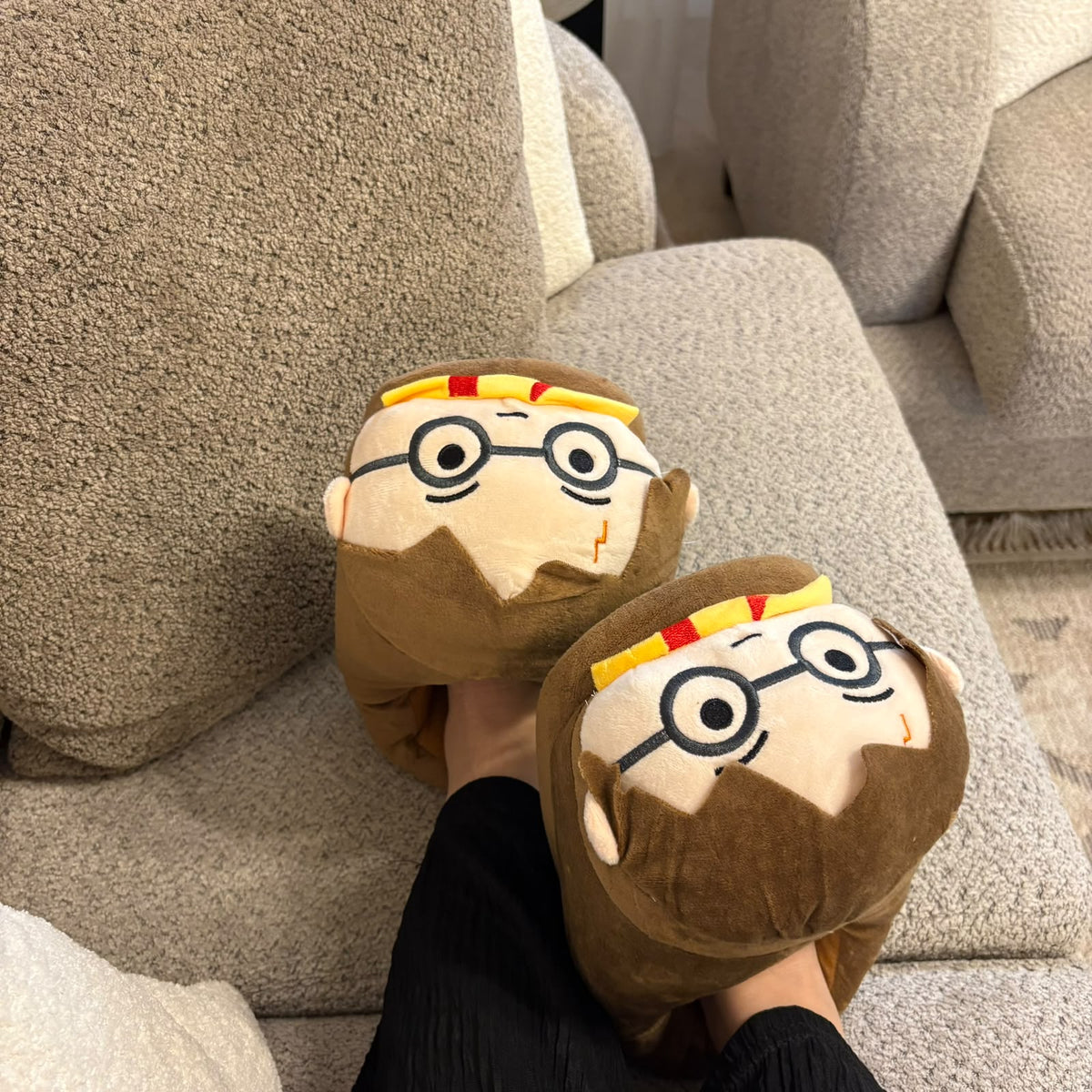 Harry Potter Plush House Slippers (Size  35-42) – Soft Plushie Slippers