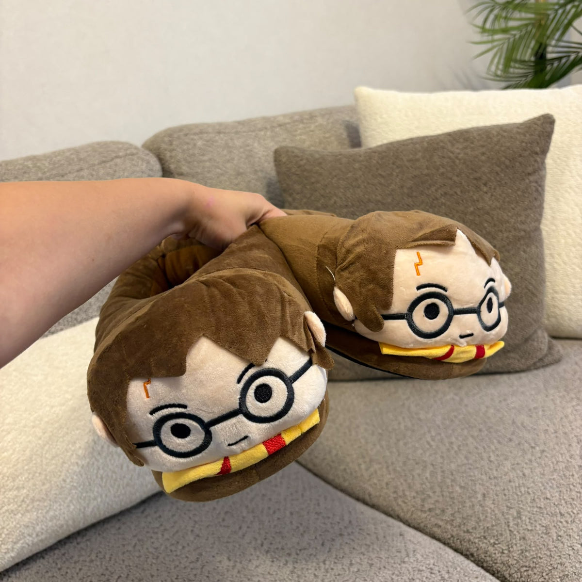 Harry Potter Plush House Slippers (Size  35-42) – Soft Plushie Slippers