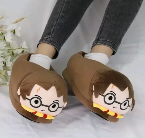 Harry Potter Plush House Slippers (Size  35-42) – Soft Plushie Slippers