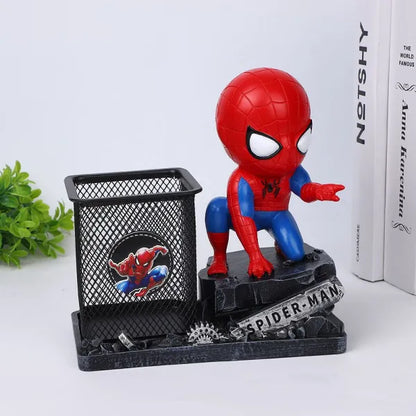 Spiderman pens and pencils basket