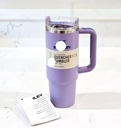 Lavender purple tumbler mug