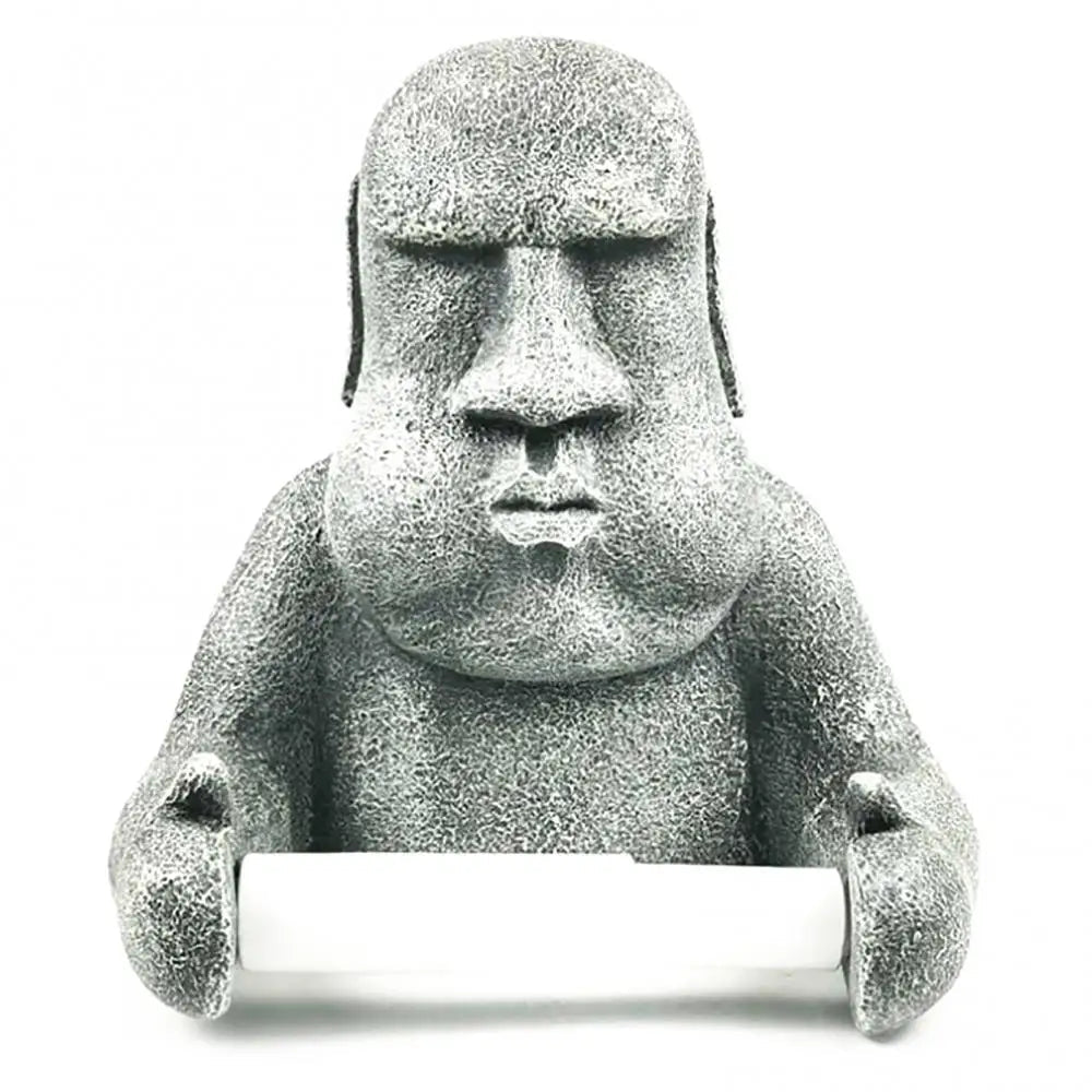 Stone toilet paper holder