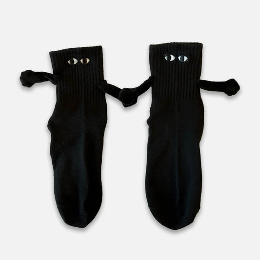 Holding hands black socks