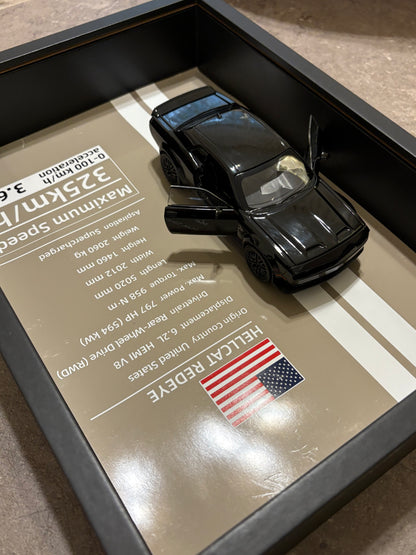 Challenger hellcat redeye 3D wall art - 32cm x 23 cm