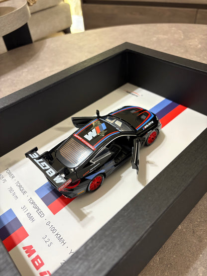 BMW M8 GTE – 3D Framed Diecast Wall Art - 32cm x 23cm