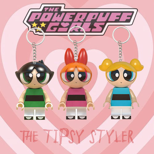 Powerpuff girls lego Keychains ( set of three)