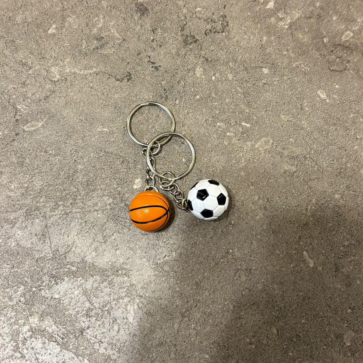Mini 3D Sports Ball Keychains – Realistic  football & Basketball Keyrings