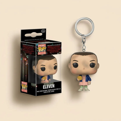 Miniature Vinyl Figure Keychain: Stranger Things - Eleven (Shaved Head Edition)