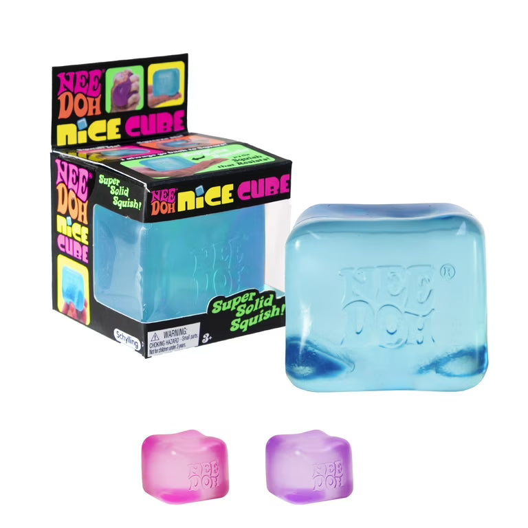 Translucent Squishy Ice Cube Fidget Toy | Stress & Anxiety Relief Sensory Cube