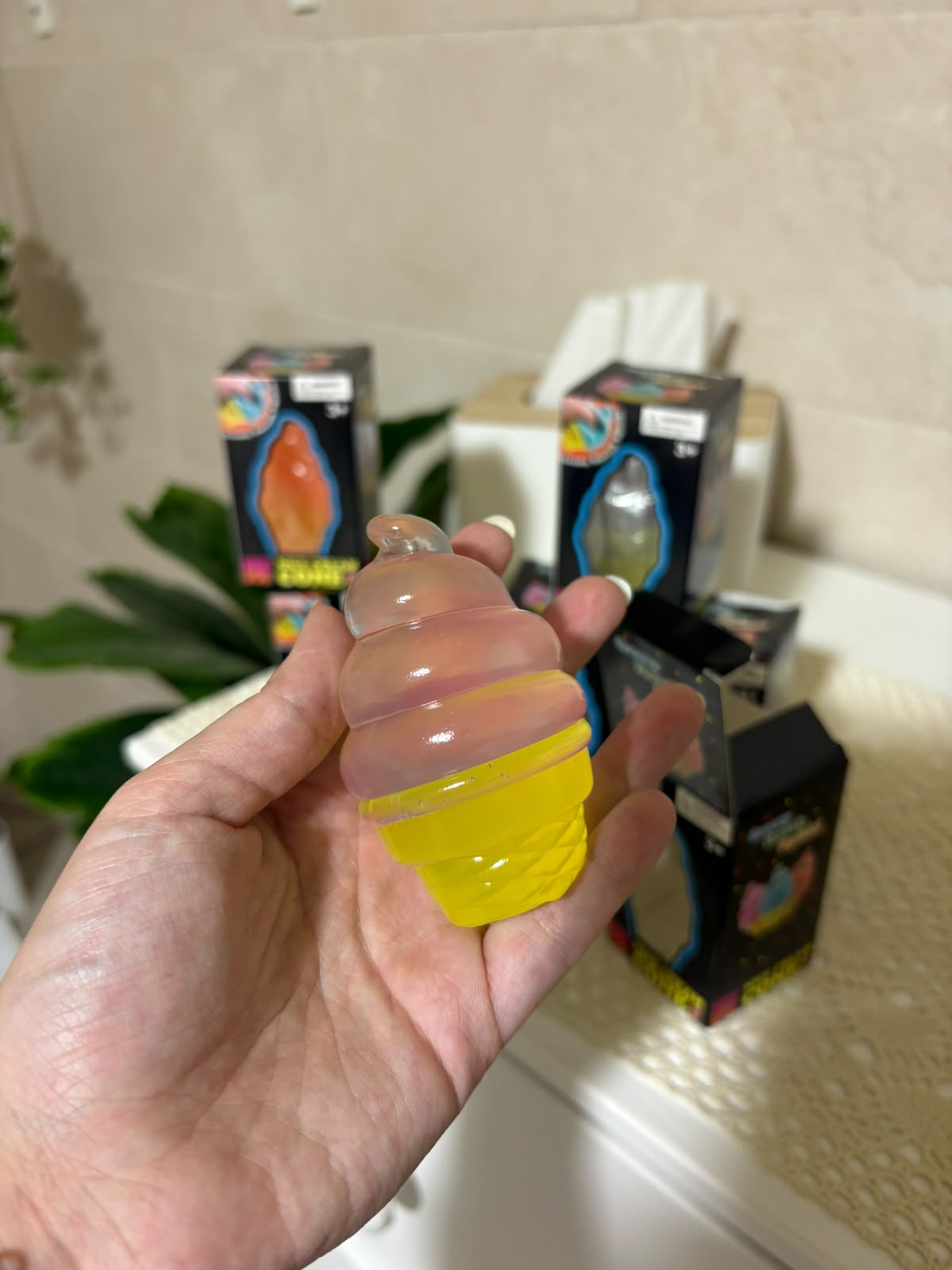 Nice Cream Cone Creamy Smooth Squishy Toy