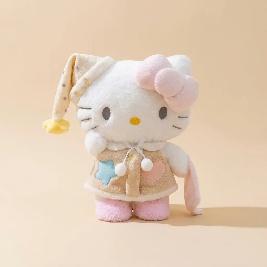 Sleepy Time Hello Kitty Plush Toy – Bedtime Pajama Cuddly Stuffed Animal - 30 cm