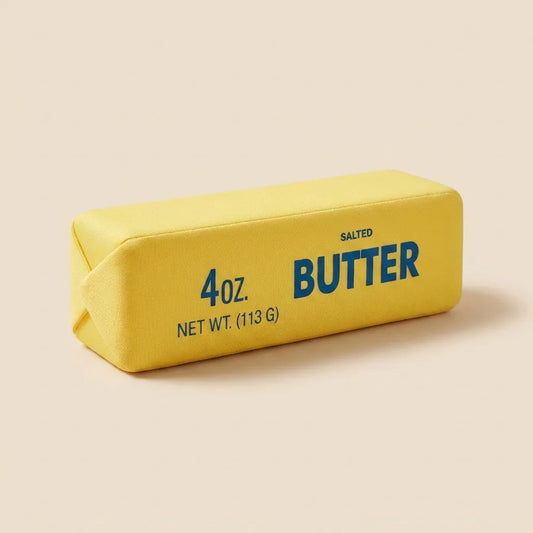 Squeeze & Stretch Butter Stick Stress Reliever Toy (Yellow & Strawberry Pink)