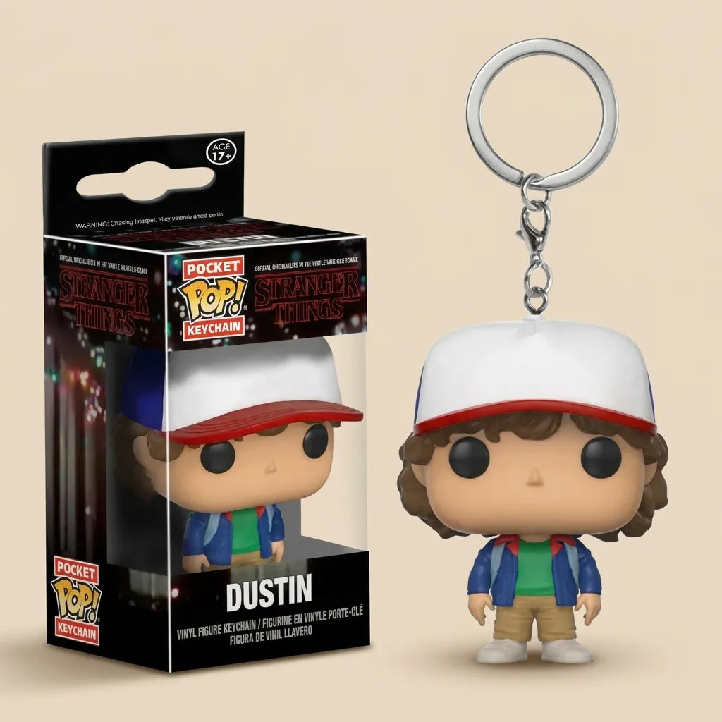 Stranger things - Dustin pop keychain