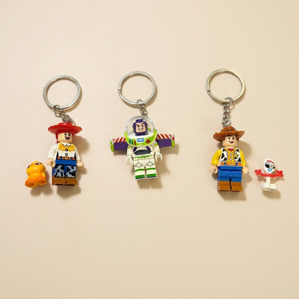 Toy Story Figure Keychains: Woody, Buzz & Jessie | Pinky Promise