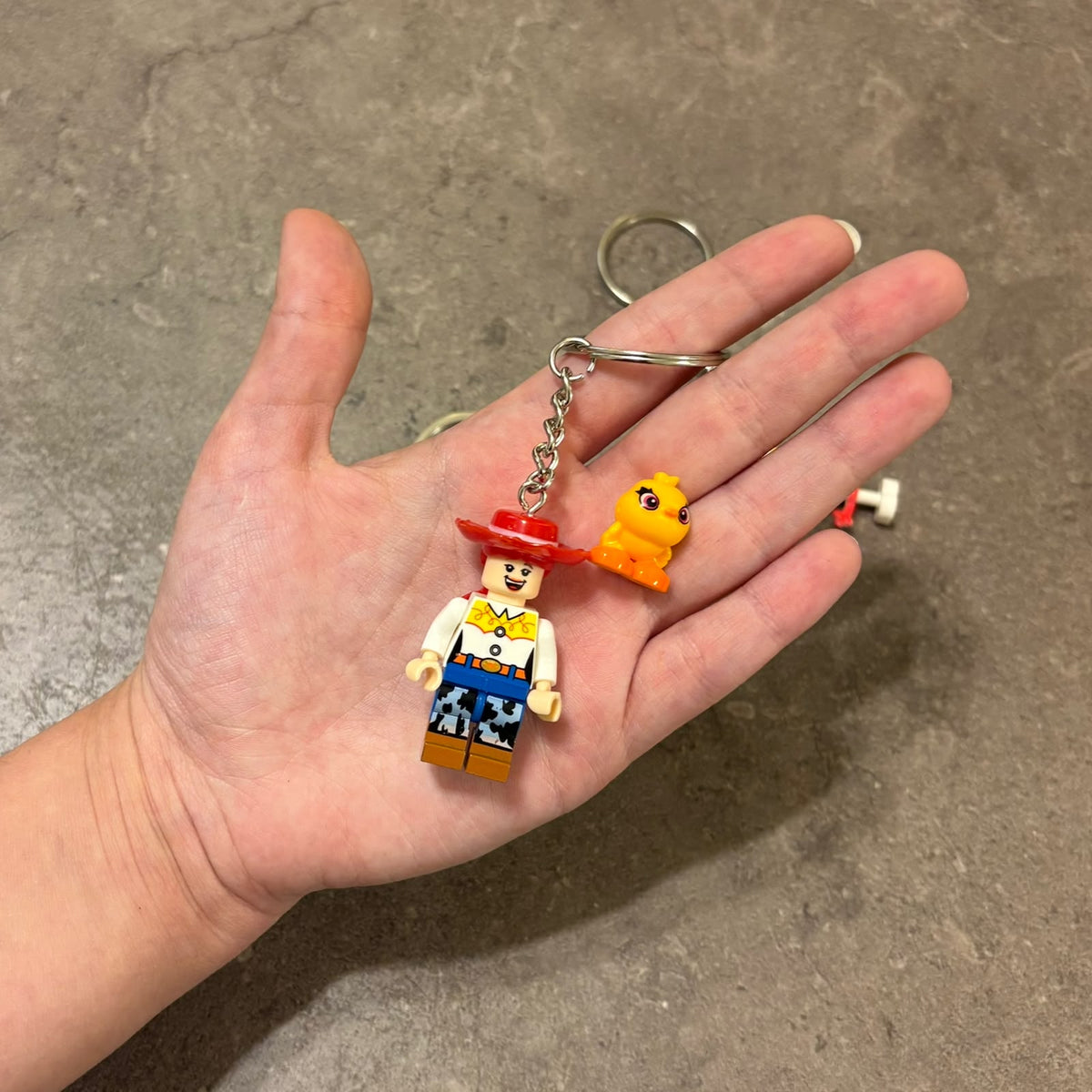 Toy Story Mini Figure Keychains – Woody with Forky, Buzz Lightyear & Jessie Keyring Collection