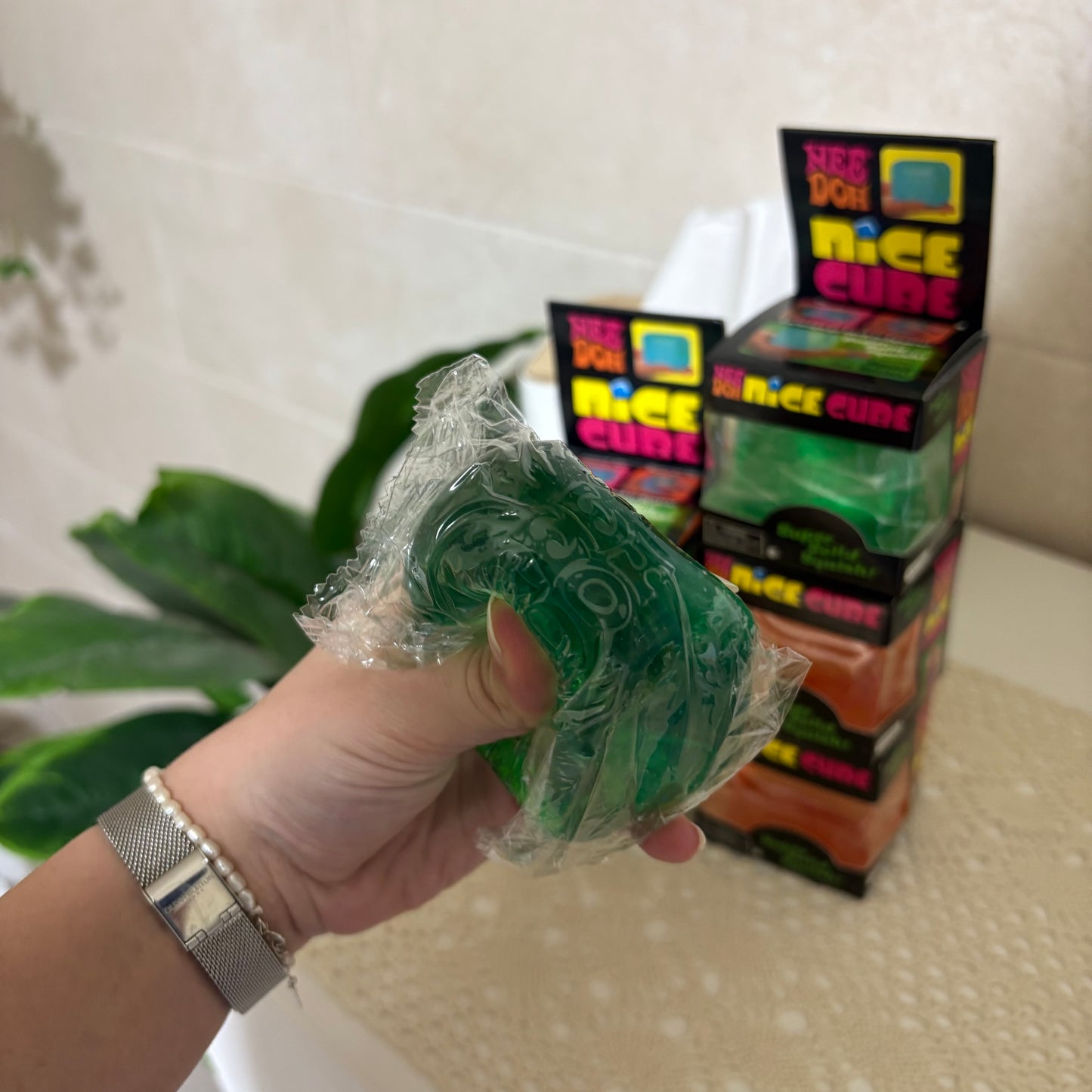 Translucent Squishy Ice Cube Fidget Toy | Stress & Anxiety Relief Sensory Cube