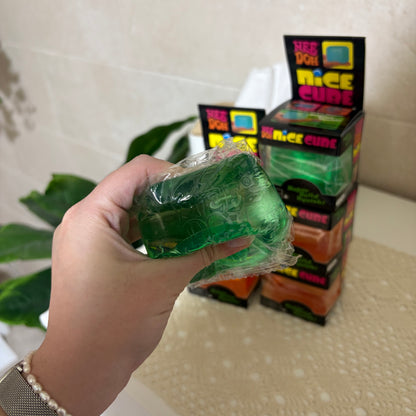 Translucent Squishy Ice Cube Fidget Toy | Stress & Anxiety Relief Sensory Cube