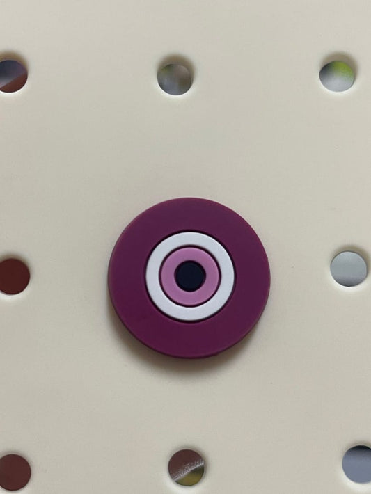 purple devil eye charm