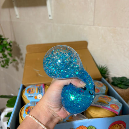 Glitter Dumpling Squishy Toy with Steamer Basket - Blind Box