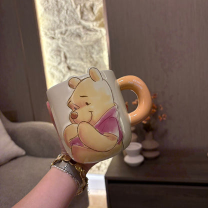 Winnie the Pooh Sweet Thoughts Mug with Yellow Rim