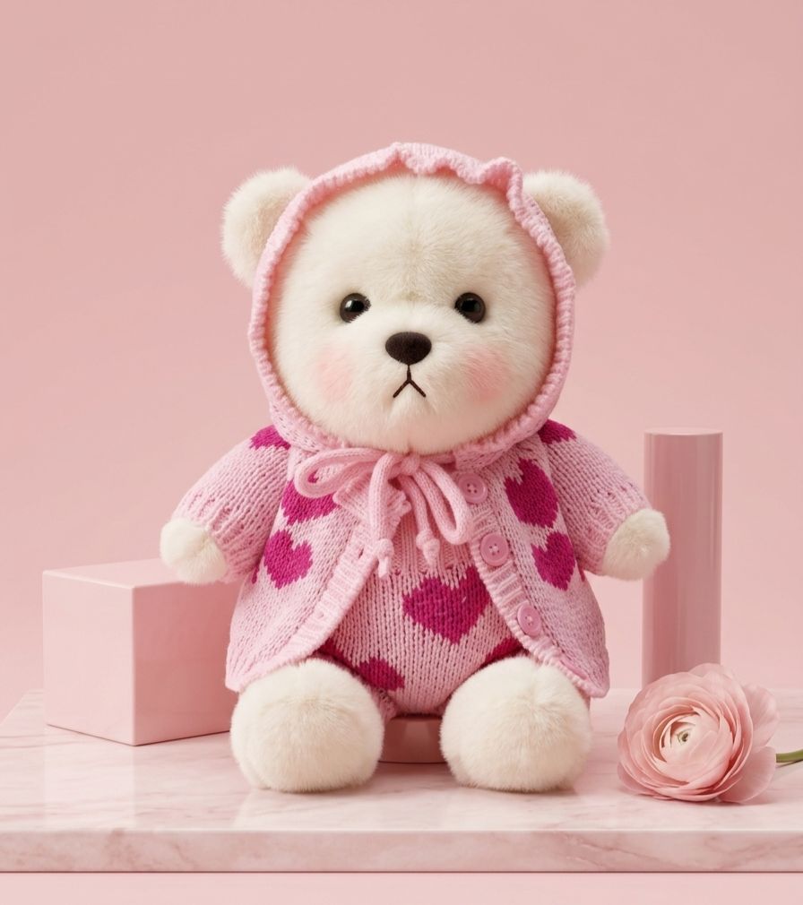 Love Me Bear Plush Toy – 28 cm
