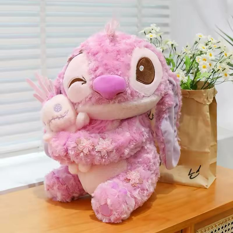 pink stitch ( angel ) plush toy
