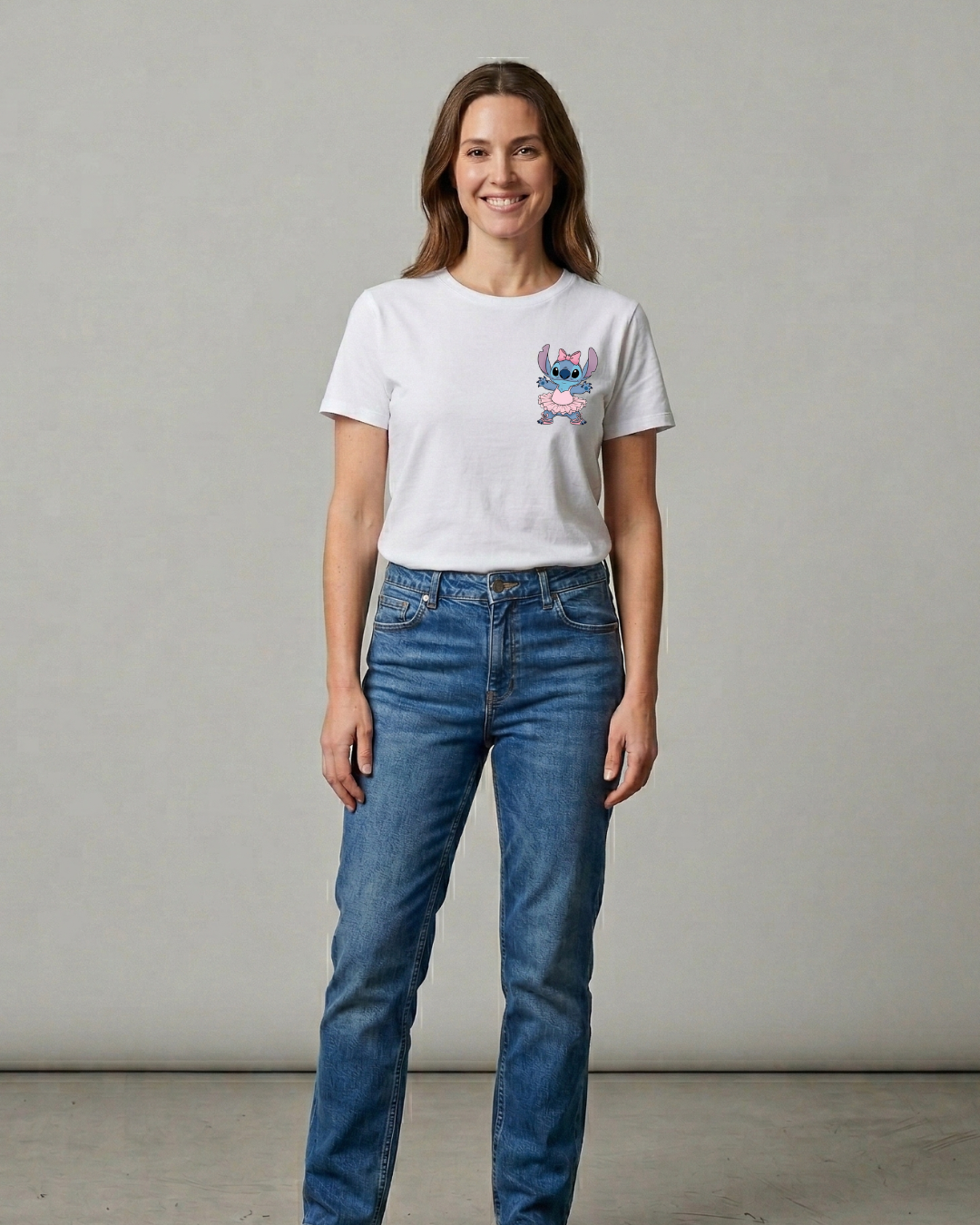 Ballerina stitch T-shirt - Close Up | Pinky Promise