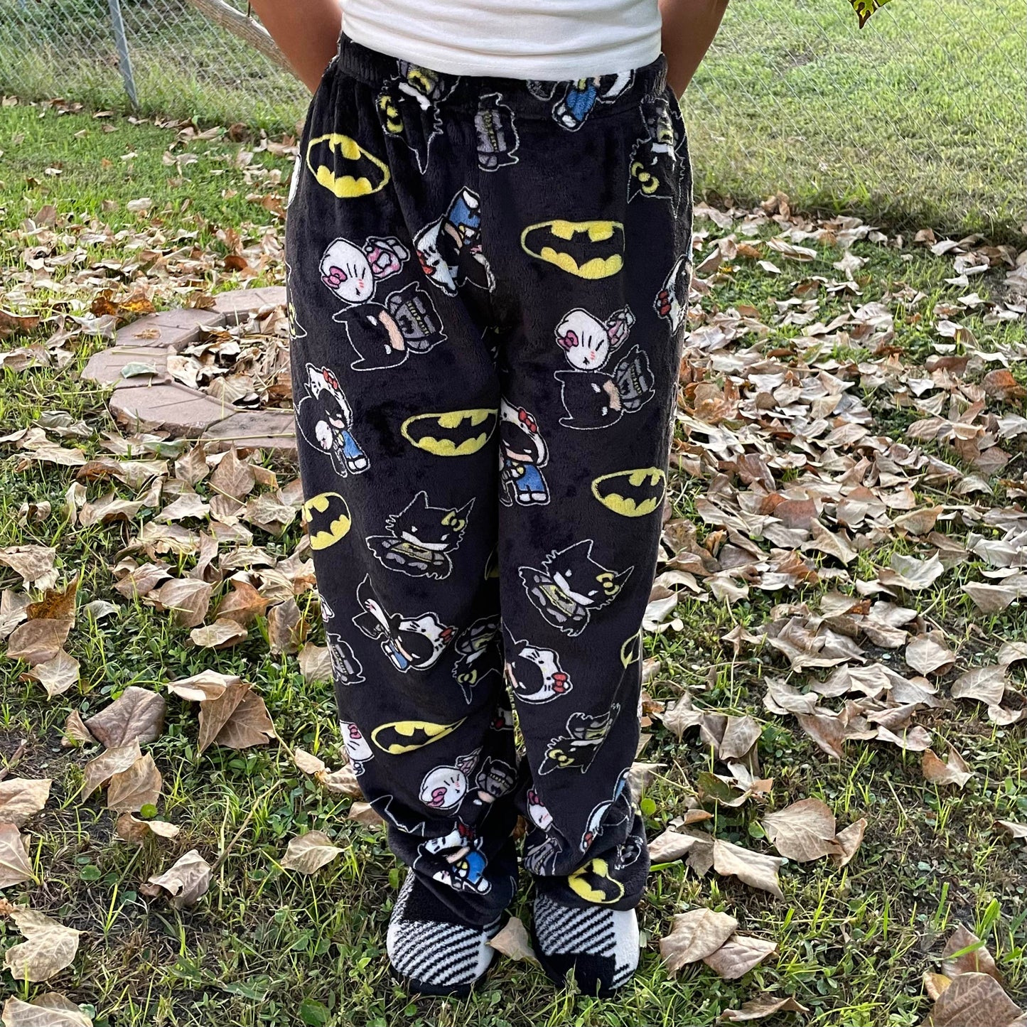 Batman hello kitty pajama pants (winter material)(خامة شتوية) - Close Up | Pinky Promise
