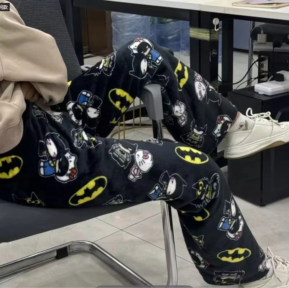 Buy Batman hello kitty pajama pants (winter material)(خامة شتوية) at Pinky Promise