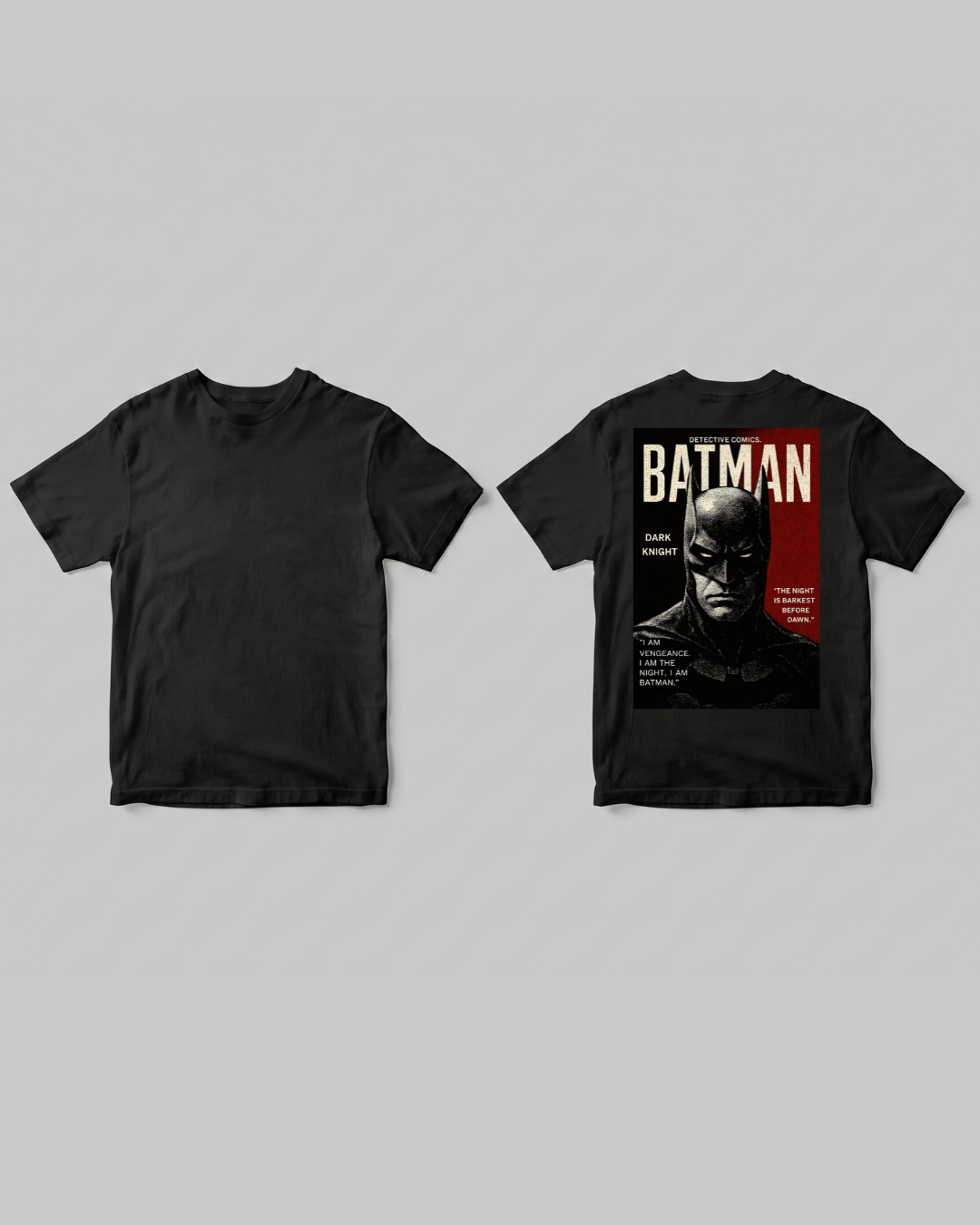Batman T-shirt - Back design | Pinky Promise