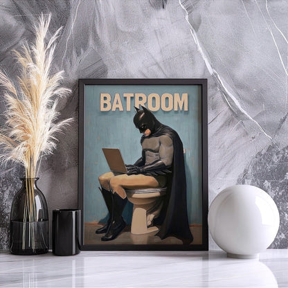 Batroom Frame - batman frame - 45cm x 30cm - Close Up | Pinky Promise