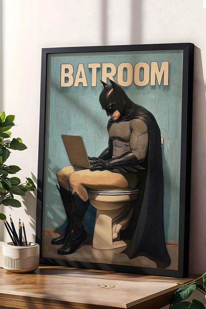 Batroom Frame - batman frame - 45cm x 30cm - Photo 7 | Pinky Promise