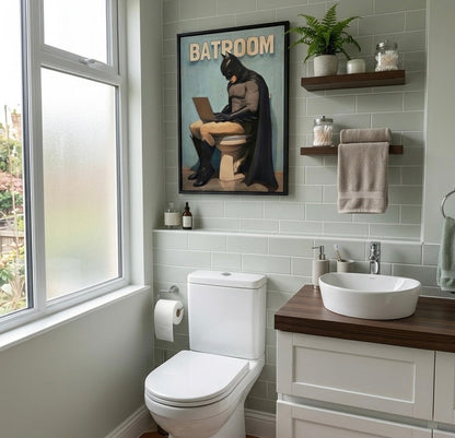 Buy Batroom Frame - batman frame - 45cm x 30cm at Pinky Promise