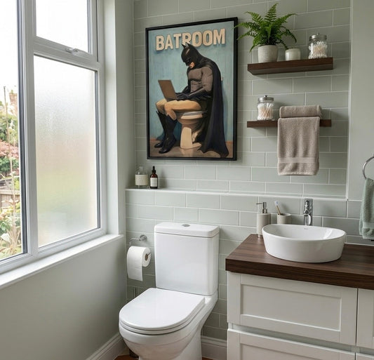 Buy Batroom Frame - batman frame - 45cm x 30cm at Pinky Promise