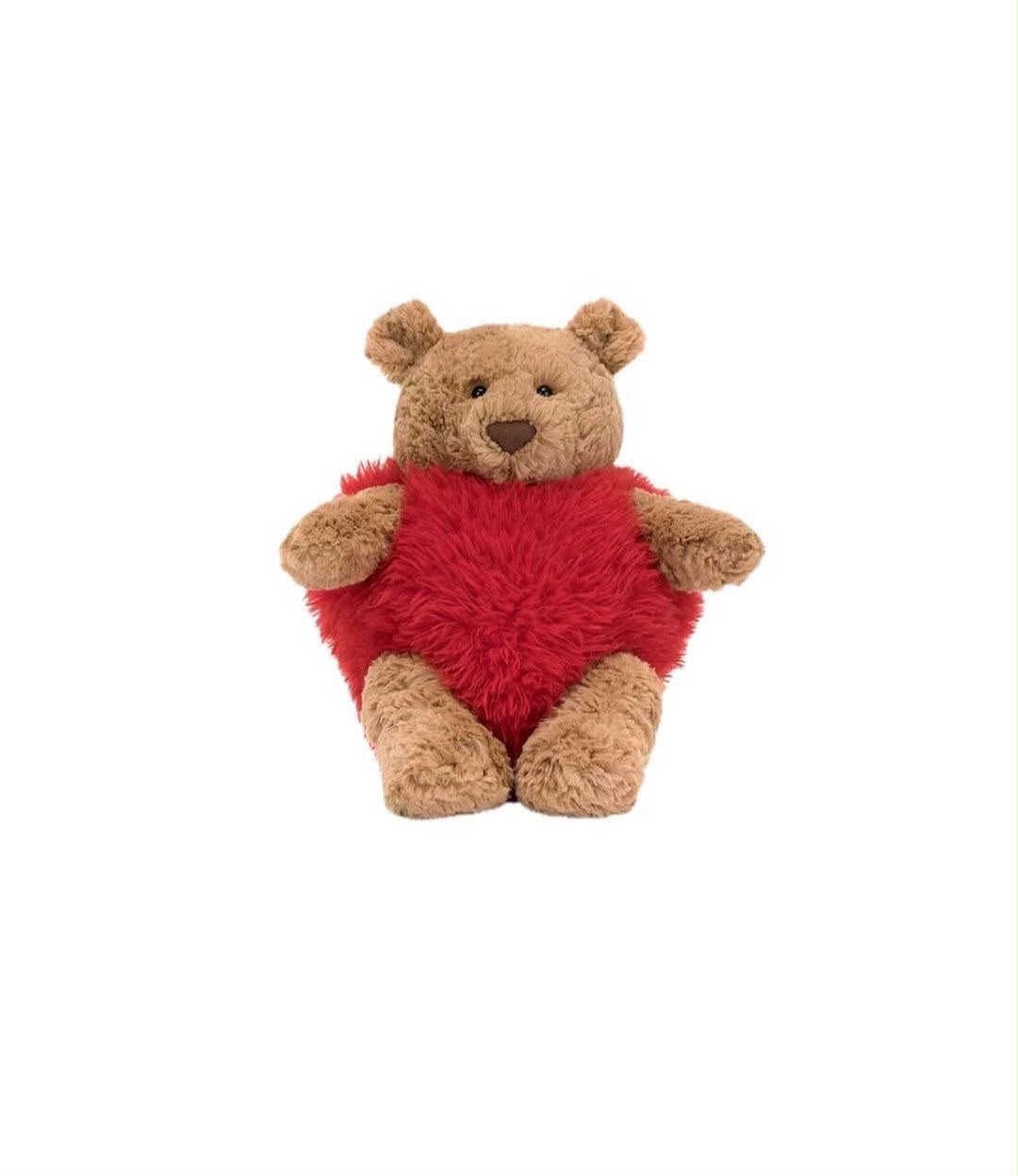 Bear in a heart outfit plush - 26 cm - Photo 5 | Pinky Promise