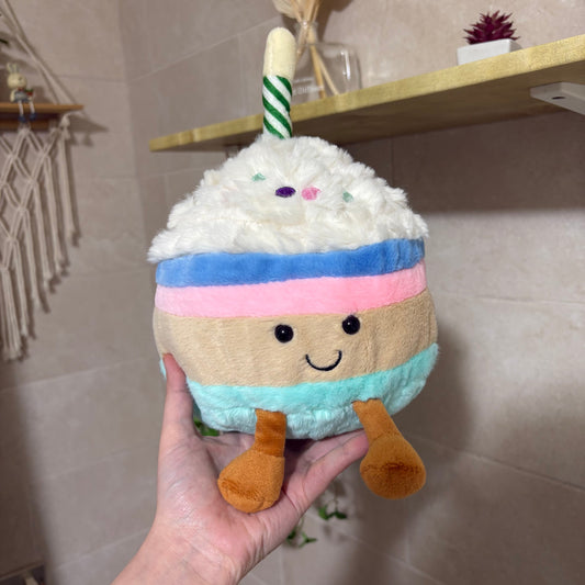 Buy birthday cake plush toy - 25 cm at Pinky Promise