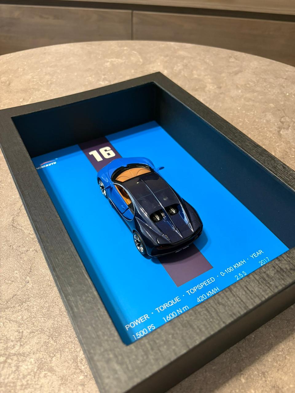 Blue Bugatti Veyron 3D Frame  – 32cm x 23cm - Photo 6 | Pinky Promise