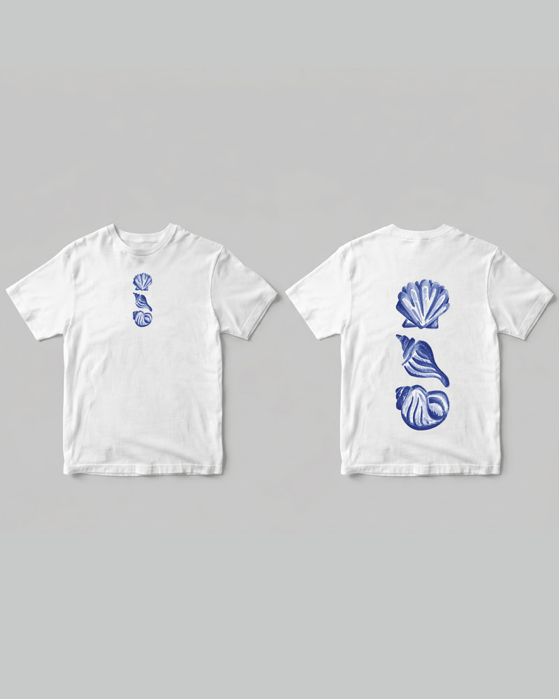 Blue Shells T-shirt - Front and back - Photo 6 | Pinky Promise