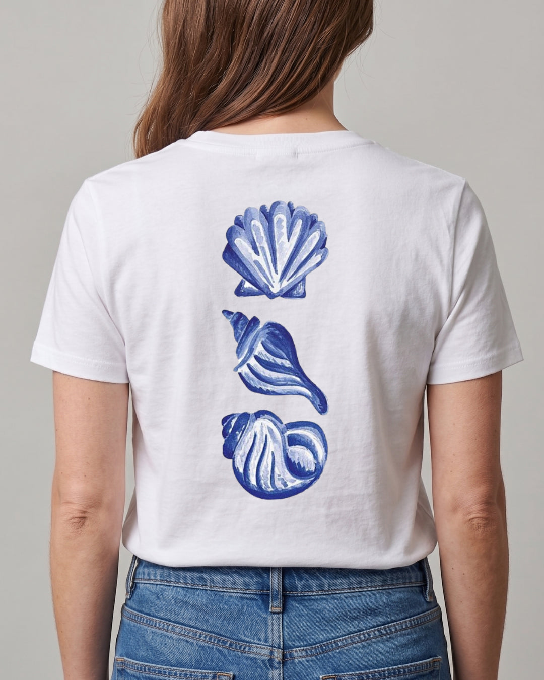 Buy Blue Shells T-shirt - Front and back at Pinky Promise