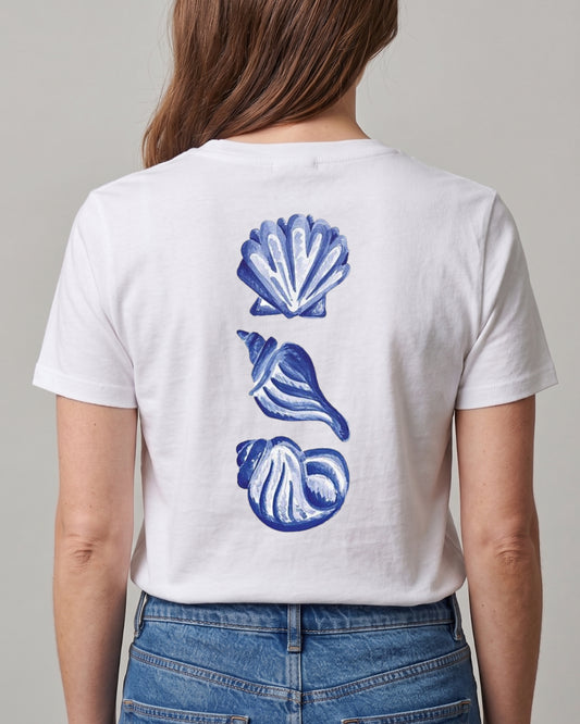 Buy Blue Shells T-shirt - Front and back at Pinky Promise
