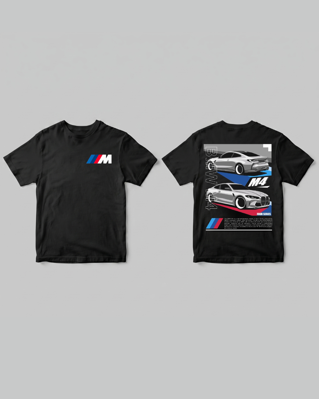 BMW M4 T-shirt - Front and back | Pinky Promise