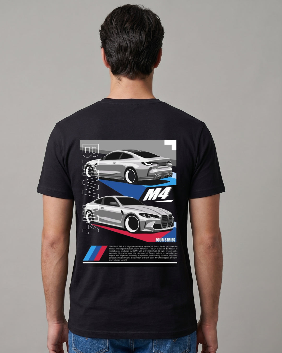 Buy BMW M4 T-shirt - Front and back at Pinky Promise