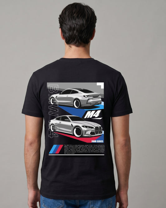 Buy BMW M4 T-shirt - Front and back at Pinky Promise