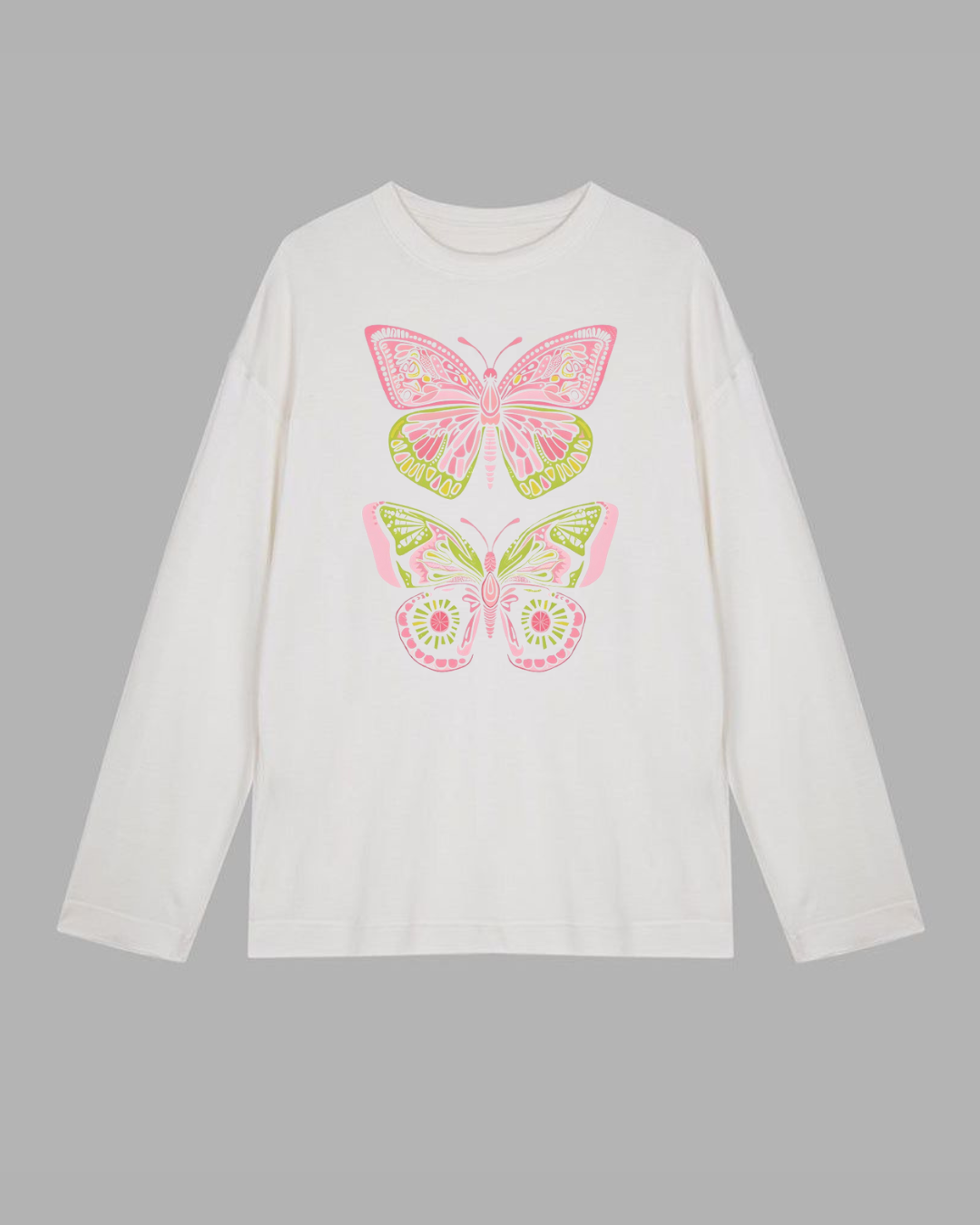 Buy Butterfly Long Sleeve Cotton T-shirt at Pinky Promise