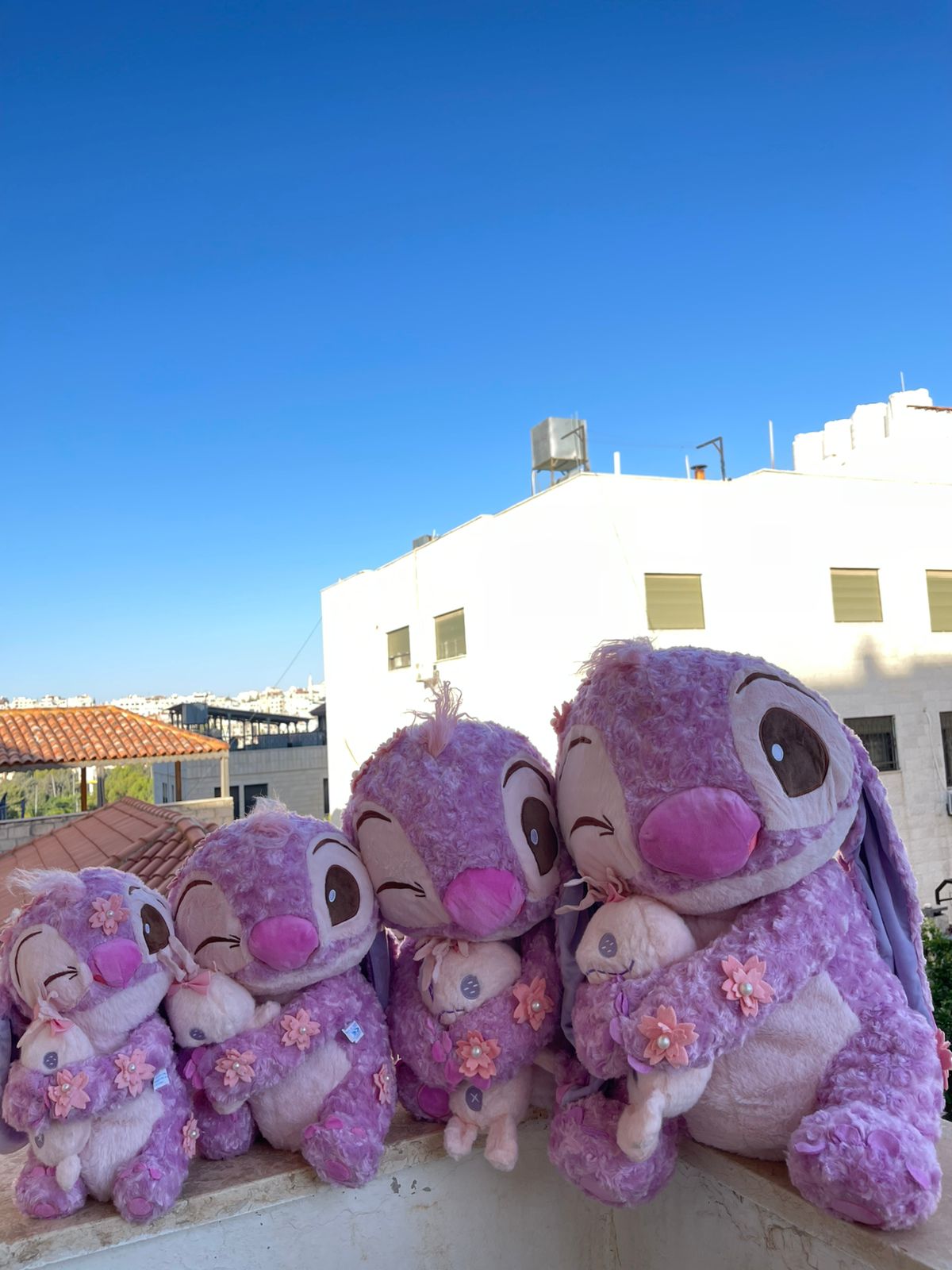 pink stitch ( angel ) plush toy