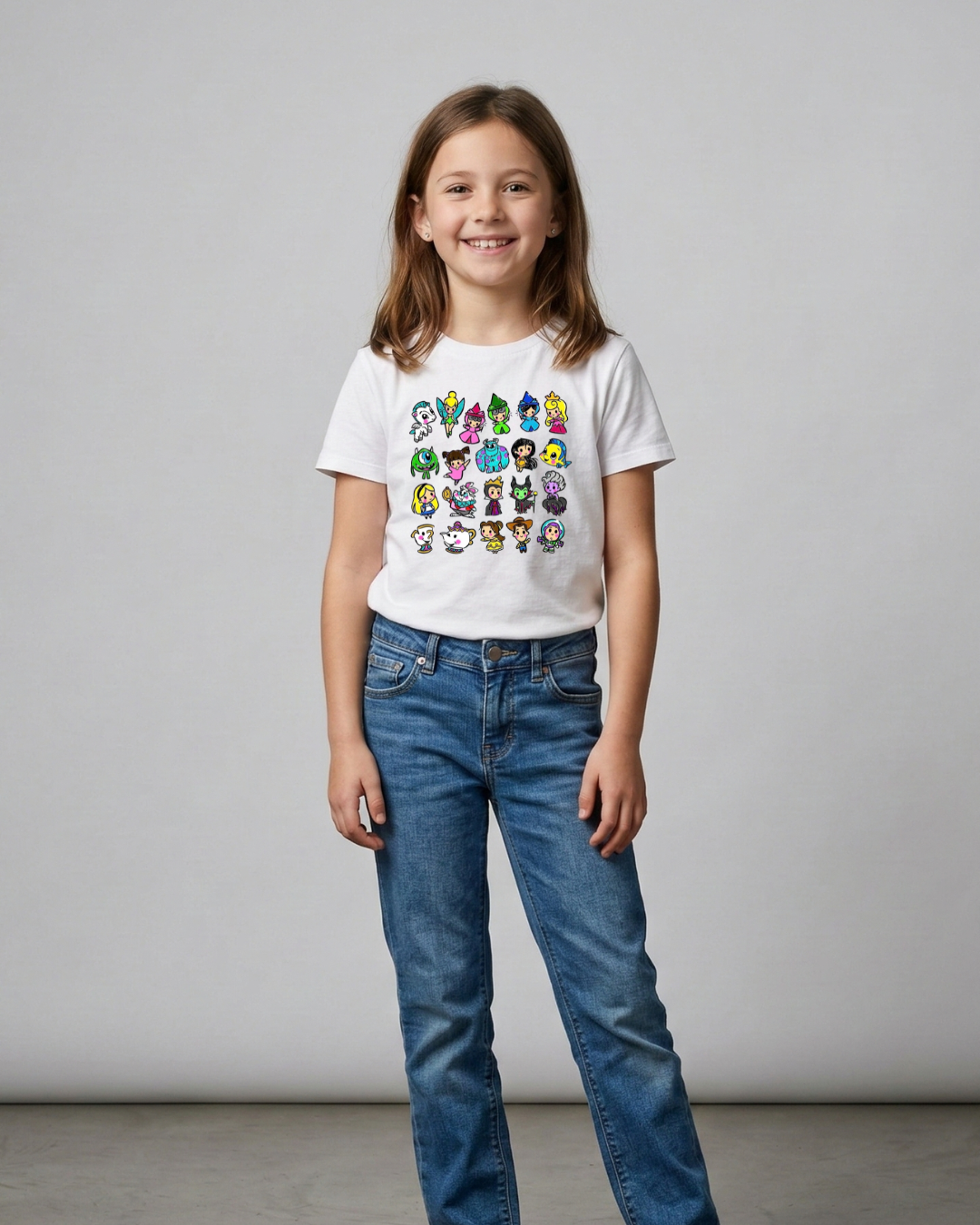 Cartoon tshirt - Kids Sizes - Close Up | Pinky Promise