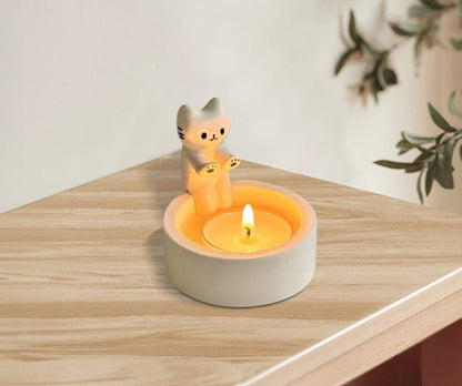 Buy Cat Warming its paws candle holder at Pinky Promise