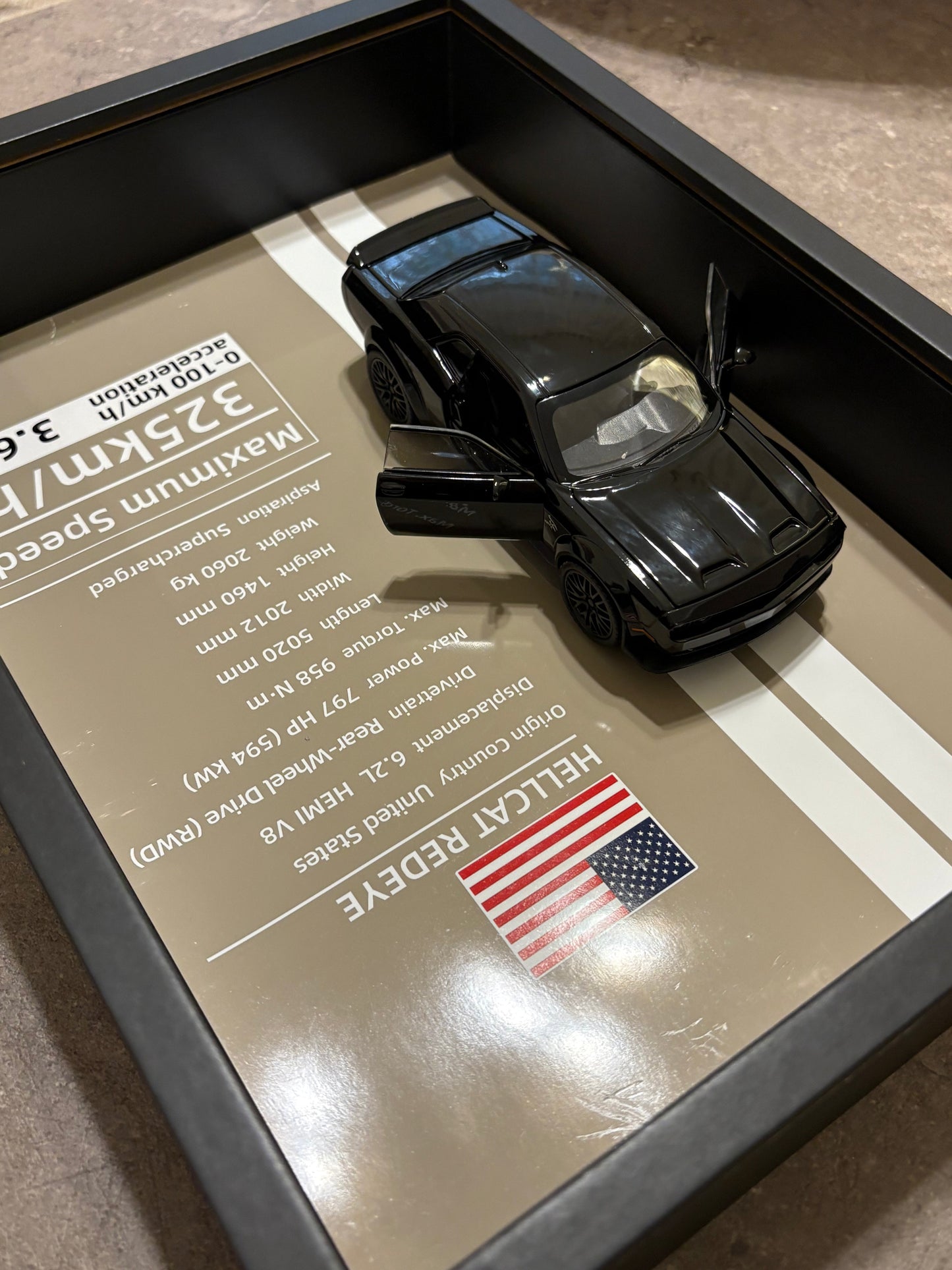 Challenger hellcat redeye 3D wall art - 32cm x 23 cm - Photo 6 | Pinky Promise