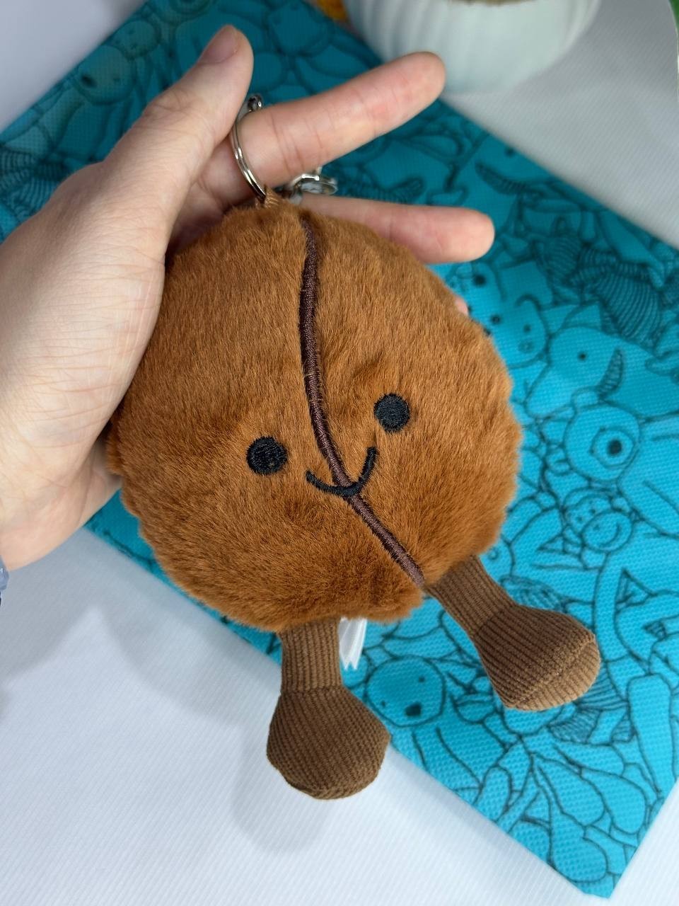 Coffee bean plush keychain - 14 cm - Photo 6 | Pinky Promise