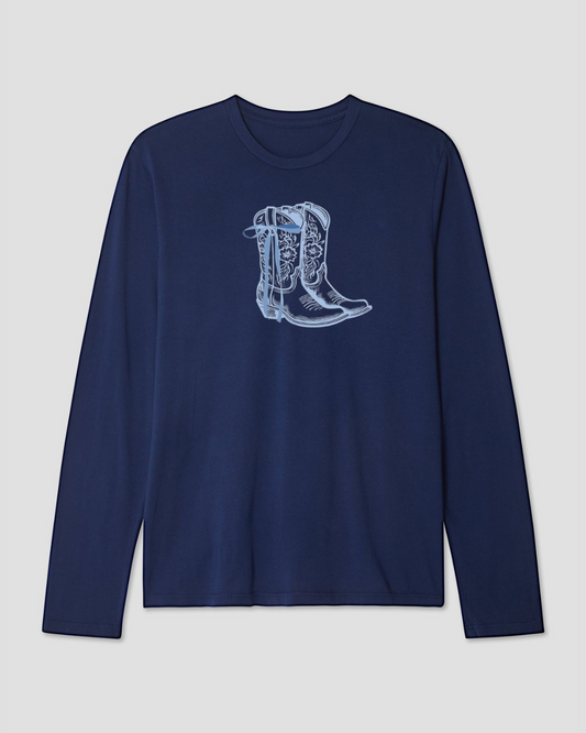 Buy cowboy boots Long Sleeve Cotton T-shirt at Pinky Promise